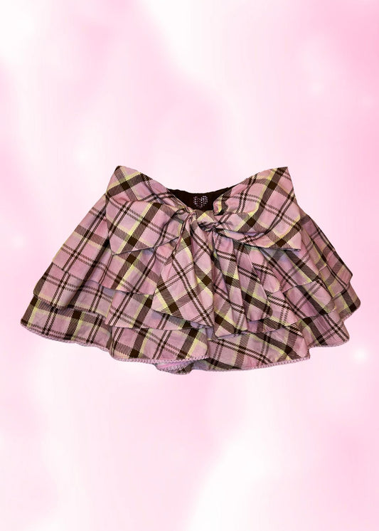 Choco Ichigo Bow Mini Skirt - Pre-Order