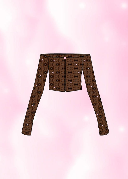 Choco Ichigo Rhinestone Bolero - Pre-Order